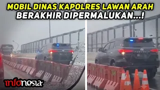PUAS LIATNYA...! Ngotot Lawan Arah, Mobil Dinas Dipukul Mundur | ENDINGNYA MALU