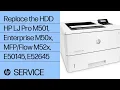 Download Lagu Replace the HDD | HP LaserJet Pro M501, Enterprise M50x, MFP/Flow M52x, E50145, E52645 | HP