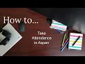 Aspen X2 Attendance Tutorial
