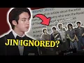 Lagu WHY JIN'S TREATMENT IS DIFFERENT AGAIN?! Jin Won for BTS, but why is his Agency Staying Silent?