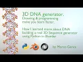How I built real 3D DNA Sequence using Python Blender and Json