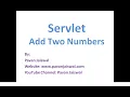 7 Servlet Add Two Numbers