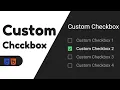 Custom Checkbox CSS Pure CSS Tutorial