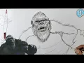 How to draw King KONG from Godzilla x Kong The New Empire