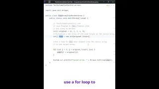 Copy Elements from One Array to Another Java Interview Questions