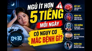 Điều Gì Xảy Ra Với Cơ Thể Khi Bạn Chỉ Ngủ Dưới 5 Tiếng Mỗi Ngày