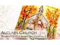 Autumn Church Adult Coloring Book Romantic Country 2 The Second Tale by Eriy