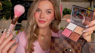 ASMR New Rich Girl Does Your Makeup In The Back Of Class Roleplay 💸✏️🎀