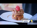 Iron Rooster makes dessert apple waffles