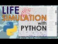 Life Simulation with Python Two Populations of Living Things Guess Who Will Survive