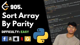 Sort Array By Parity Leet code 905 Theory explained Python code