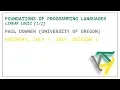 Foundations of Programming Languages Linear Logic - Paul Downen