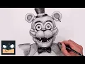 How To Draw Glamrock Freddy FNAF Sketch Tutorial