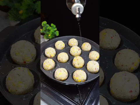 Corn Patato Cheese Balls || #asmr #recipe #shorts