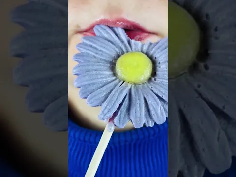 asmr LILAC FLOWER CANDY eating sounds mukbang food