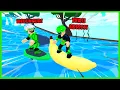 Download Lagu Darlung \u0026 Wak Darlung Balapan Seru Adu Kecepatan Selancar Air Di Roblox