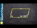 Applying same side interior angles when you have two sets of parallel line
