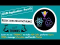 Part 10 - React Redux Tutorial 2025 Create a THUNK using createAsyncThunk Dispatching Actions