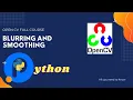 Lesson-6 Blurring and Smoothing Image Preprocessing Hands-on Tutorial Open CV 2020