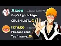 If Aizen got Ichigo Crush List Bleach discord server