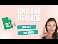 Find and Replace Function in Google Sheets - Work smarter not harder
