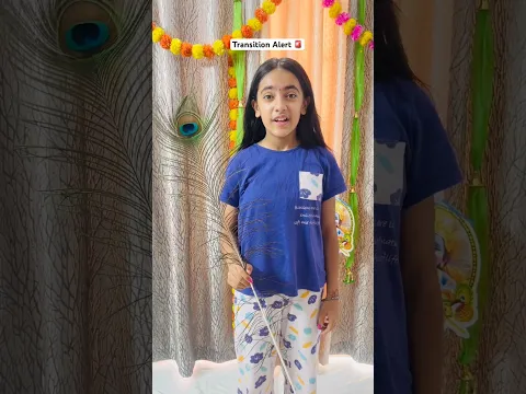 Samayra ka Radha Look🥰Wait for Transition😱 #shorts #samayranarula #transition #grwm #janmashtami