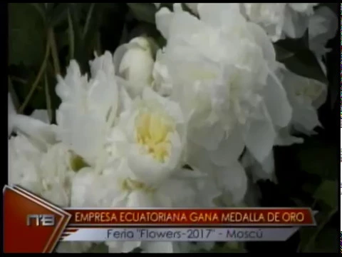 Empresa Ecuatoriana gana medalla de oro feria Flowers 2017   Moscú