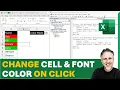 Excel VBA Macro Change Cell Font Color With Click Double-Click or Right-Click