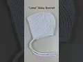 How to Knit a Lines Bonnet for Babies 1-3 months old