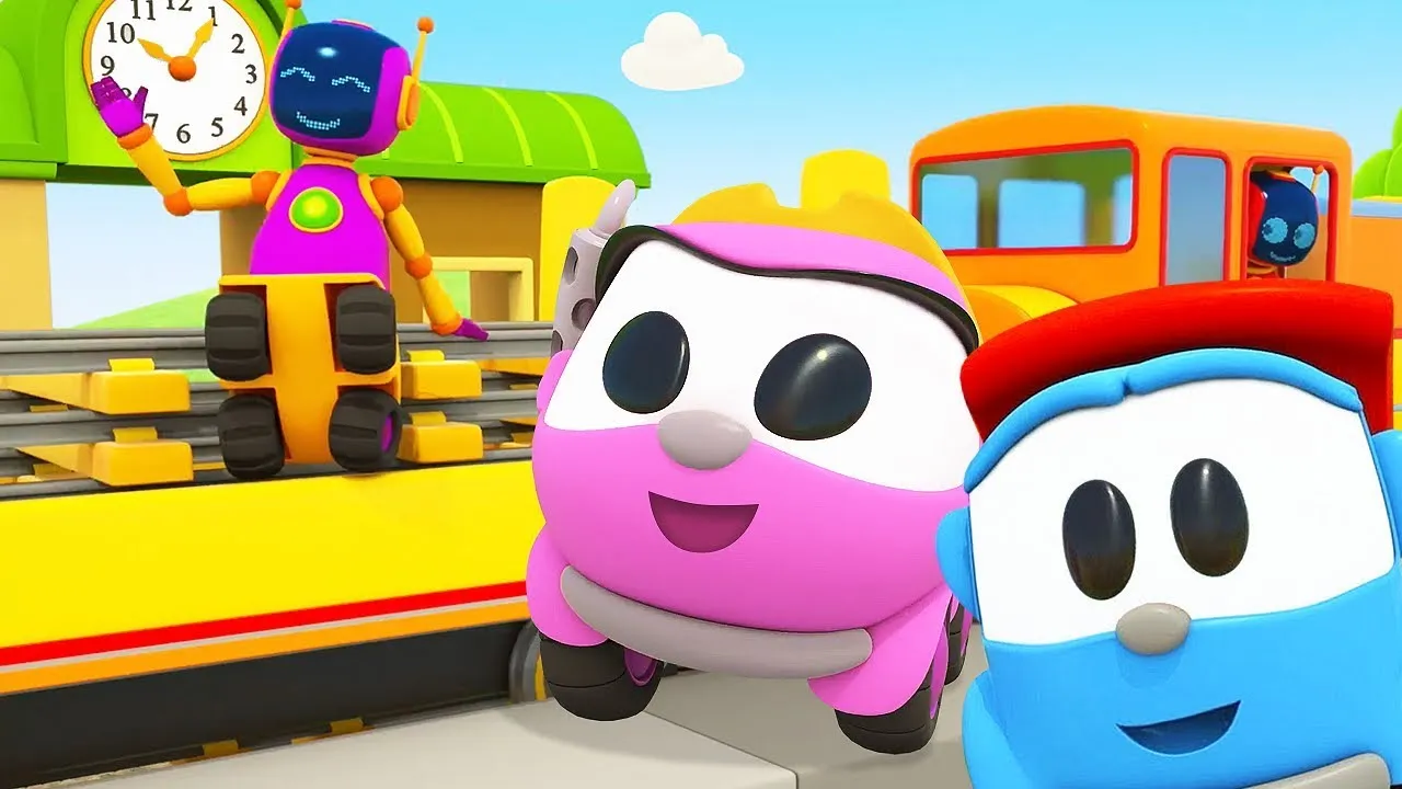 Leo ve Robotlar Tren Yolu İnşa Ediyor! 🚂 Tamir, Kurabiye ve Süper Eğlence! 🔧🍪