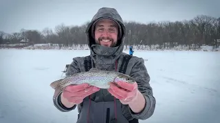 Stream Trout Ice Angling Minnesota Lake