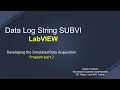 Create log String subVI Developing the Simulated Data Acquisition Program part 2