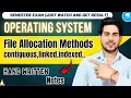 File Allocation Methods in Operating System Contiguous Linked Indexed Allocation Explained
