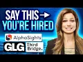 GLG AlphaSights Interview Secrets From Actual Associates