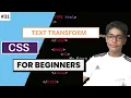 CSS Tutorial For Beginners In Urdu Hindi 31 - Text Transform