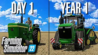 Can YOU become a MILLIONAIRE in a YEAR in Farming Simulator 22