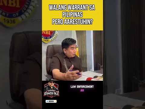 WALANG W4RRANT SA PILIPINAS PERO AARESTUHIN?