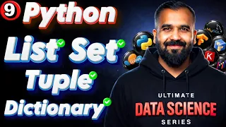List Set Tuple and Dictionary in Python Explained in Hindi Ultimate Data Science Series