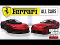 All Ferrari Cars in GTA 5 Online 2024 in-depth guide