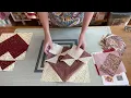 Making a patchwork heart block