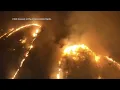 RAW Drone footage shows wildfires in popular Maui tourist town