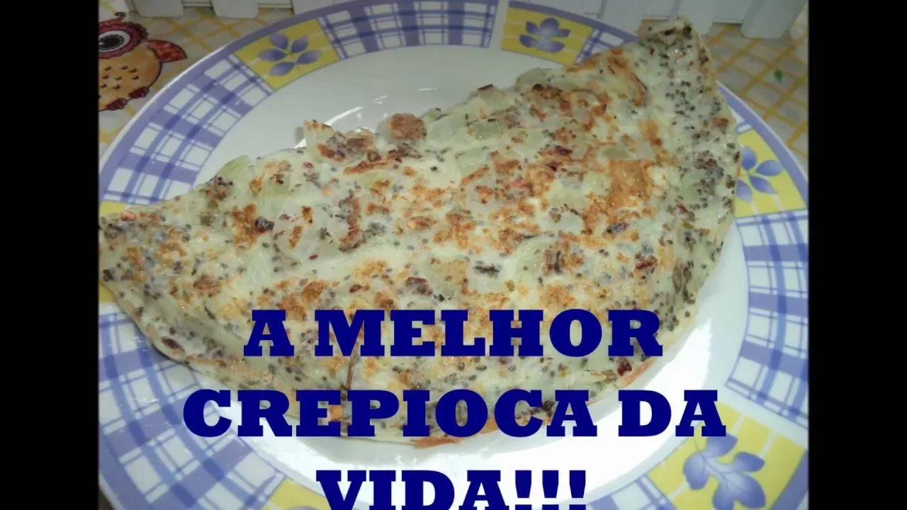 CREPIOCA FIT COM SABOR DE ITALIANO DE CEBOLA! SIMPLESMENTE A MELHOR!