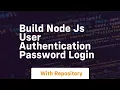 Build node js user authentication password login