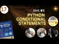 Lecture Unit Python Conditional Statements if elif else in python