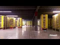 Amazon robots dancing in a Kent warehouse