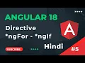 Structural Directive ngIf ngFor Angular 18 Tutorial in Hindi part 5