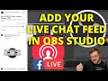 Add Facebook Live Comments in OBS Docks 2021
