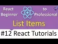 React Tutorials Series - Creating List Items