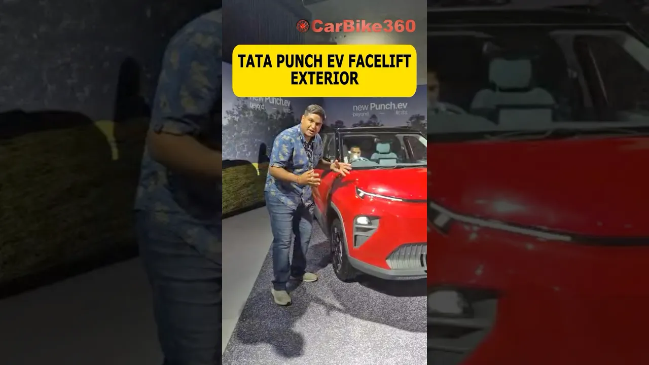Tata Punch EV Facelift Exterior Revealed