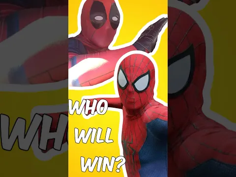 WHO WOULD WIN?! 🤔 SPIDERMAN OR DEADPOOL?!?! #spiderman #trending #shorts